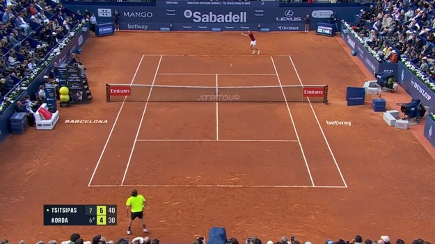 Skrót meczu Stefanos Tsitsipas - Sebastian Korda.
