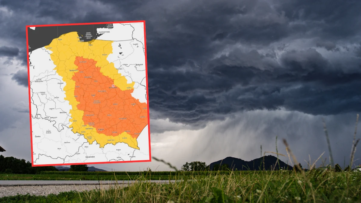 Instytut Meteorologii i Gospodarki Wodnej wydał pilne ostrzeżenia dla wielu regionów kraju. Synoptycy alarmują - nad Polskę nadciągają gwałtowne burze, intensywne opady i silny wiatr, a nawet trąby powietrzne. Zobacz, gdzie obowiązują alerty.
