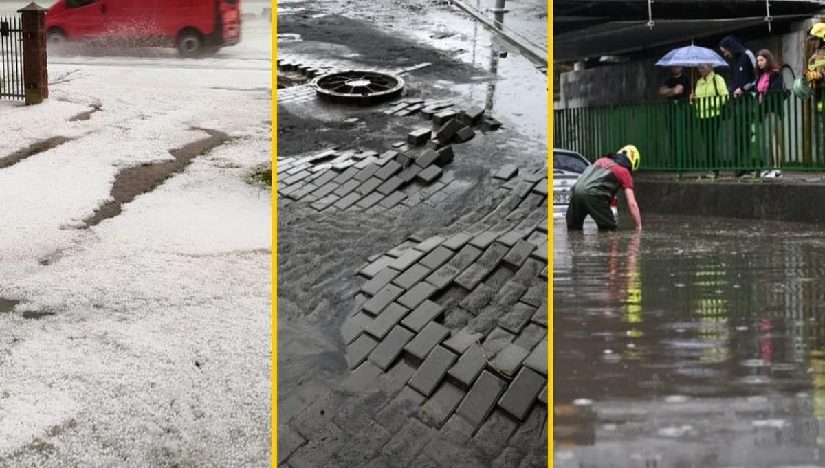 Gradobicia, ulewy i burze opanowały w piątek Polskę. W całym kraju łącznie strażacy interweniowali prawie 700 razy. Najwięcej zgłoszeń odnotowano w województwach lubelskim i podkarpackim. To tam superkomórka burzowa wyrządziła najwięcej szkód. W Przemyślu podtopionych zostało kilkadziesiąt budynków. Bez prądu na Podkarpaciu było ok. 1,7 tys. odbiorców. Mimo setek połamanych gałęzi i dziesiątek powalonych drzew, na szczęście nie ma informacji o osobach poszkodowanych. Burmistrz Tarnogrodu w powiecie biłgorajskim o piątkowym ataku żywiołu powiedział natomiast, że to "tragedia dla rolników".