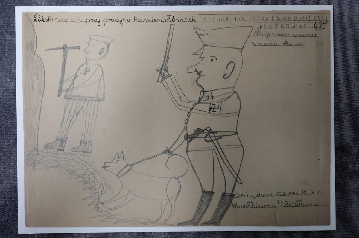 Przejmujące świadectwo grozy wojny. Rysunki polskich dzieci na Liście UNESCO