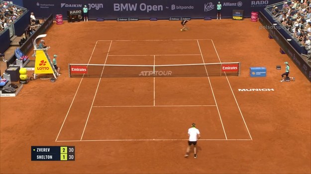Skrót meczu Alexander Zverev - Ben Shelton.