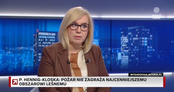"Jest opanowany". Minister w "Gościu Wydarzeń" o pożarze Biebrzańskiego Parku Narodowego