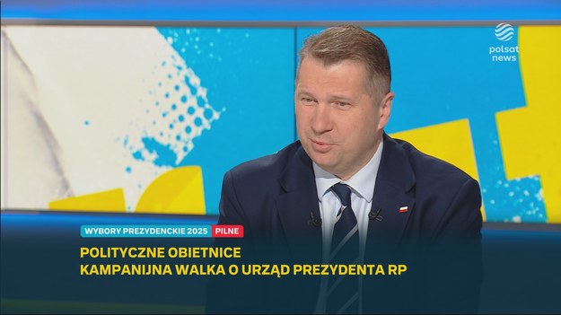 - Powtarzam jeszcze raz – Trzaskowski oznacza zerwanie normalnych relacji ze Stanami Zjednoczonymi, tych, które prowadzą do obrony Rzeczypospolitej Polskiej. Trzaskowski oznacza realne niebezpieczeństwo - Putina na granicy jeszcze w tym roku - przekonywał poseł PiS Przemysław Czarnek w "Graffiti".