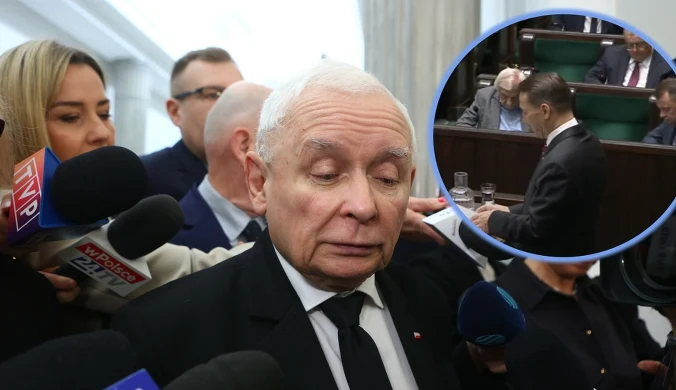 Kaczyński nie pojawił się w Sejmie. PiS reaguje na słowa Sikorskiego