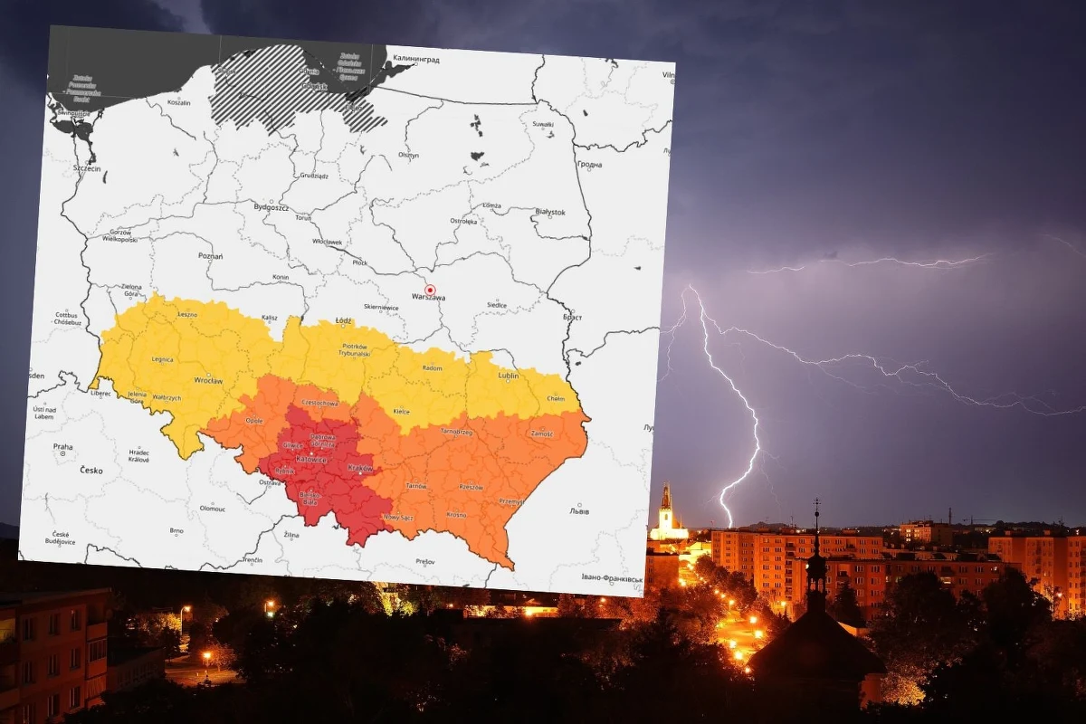 Alerty trzeciego stopnia przed burzami wydał w czwartek Instytut Meteorologii i Gospodarki Wodnej dla części województw małopolskiego i śląskiego. Wystąpią ulewne opady deszczu, silny wiatr oraz lokalnie grad. IMGW wydał także alerty pierwszego i drugiego stopnia. W Rządowym Centrum Bezpieczeństwa pilnie został zwołany sztab antykryzysowy.