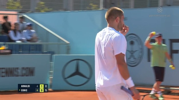 Skrót meczu Matteo Arnaldi - Borna Coric.
