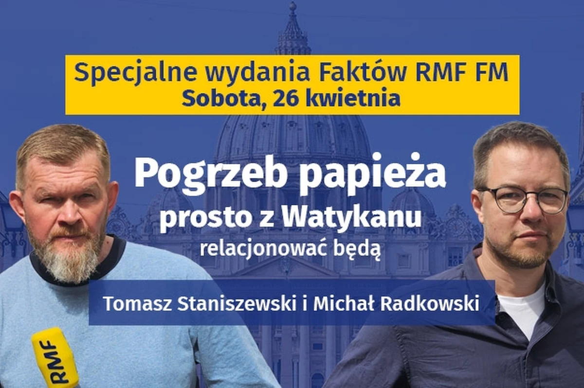 160 delegacji i ok. 200 tys. wiernych pojawiło się w Watykanie, gdzie trwa pogrzeb papieża Franciszka. Ojciec Święty zostanie pochowany w bazylice Matki Bożej Większej. Historyczne wydarzenia na antenie RMF FM relacjonują specjalni wysłannicy - Tomasz Staniszewski i Michał Radkowski. 