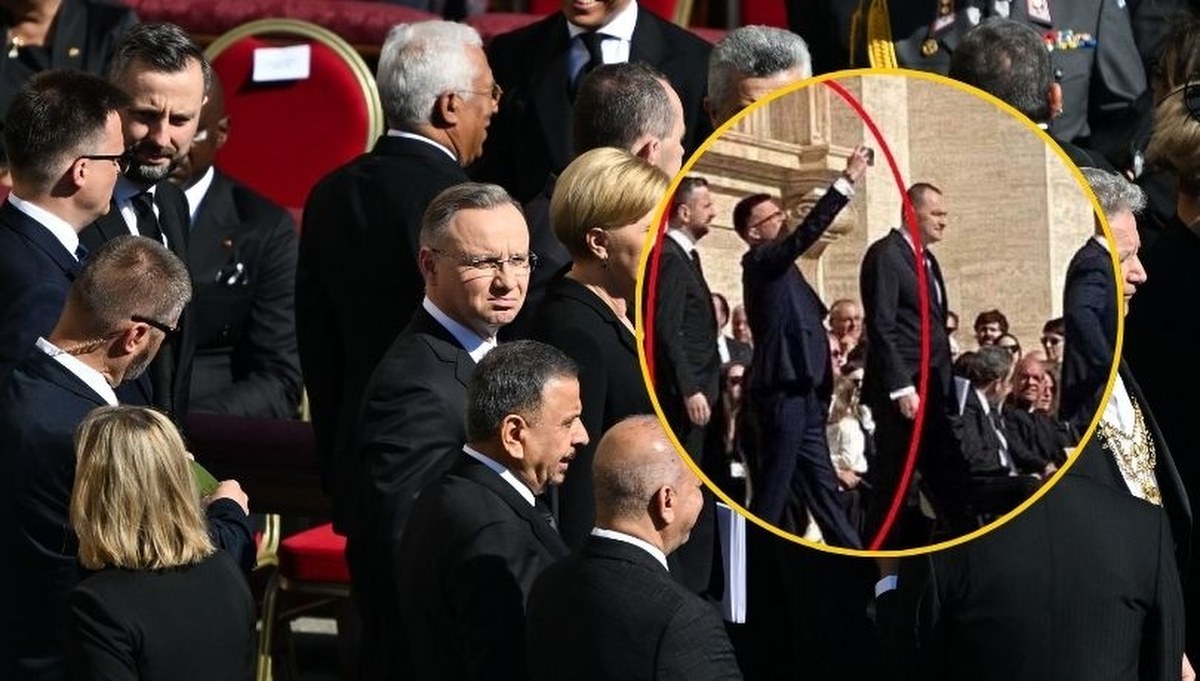 Hołownia na pogrzebie Franciszka. W sieci zawrzało