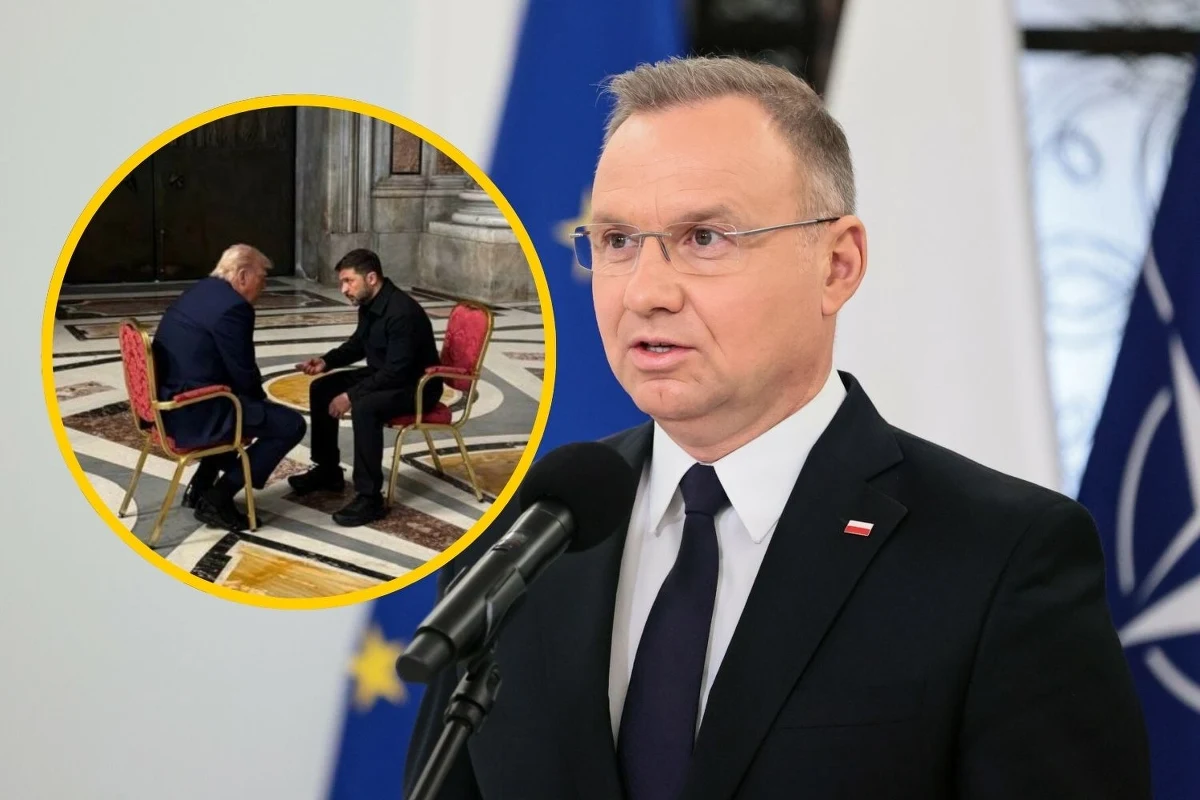 "Mam nadzieję, że w bazylice Świętego Piotra jest taki specyficzny duch, który natchnie do znalezienia nowych rozwiązań i pomysłów, które pomogą zakończyć tę wojnę" - powiedział prezydent Andrzej Duda. W ten sposób skomentował sobotnie spotkanie prezydentów USA i Ukrainy: Donalda Trumpa i Wołodymyra Zełenskiego.