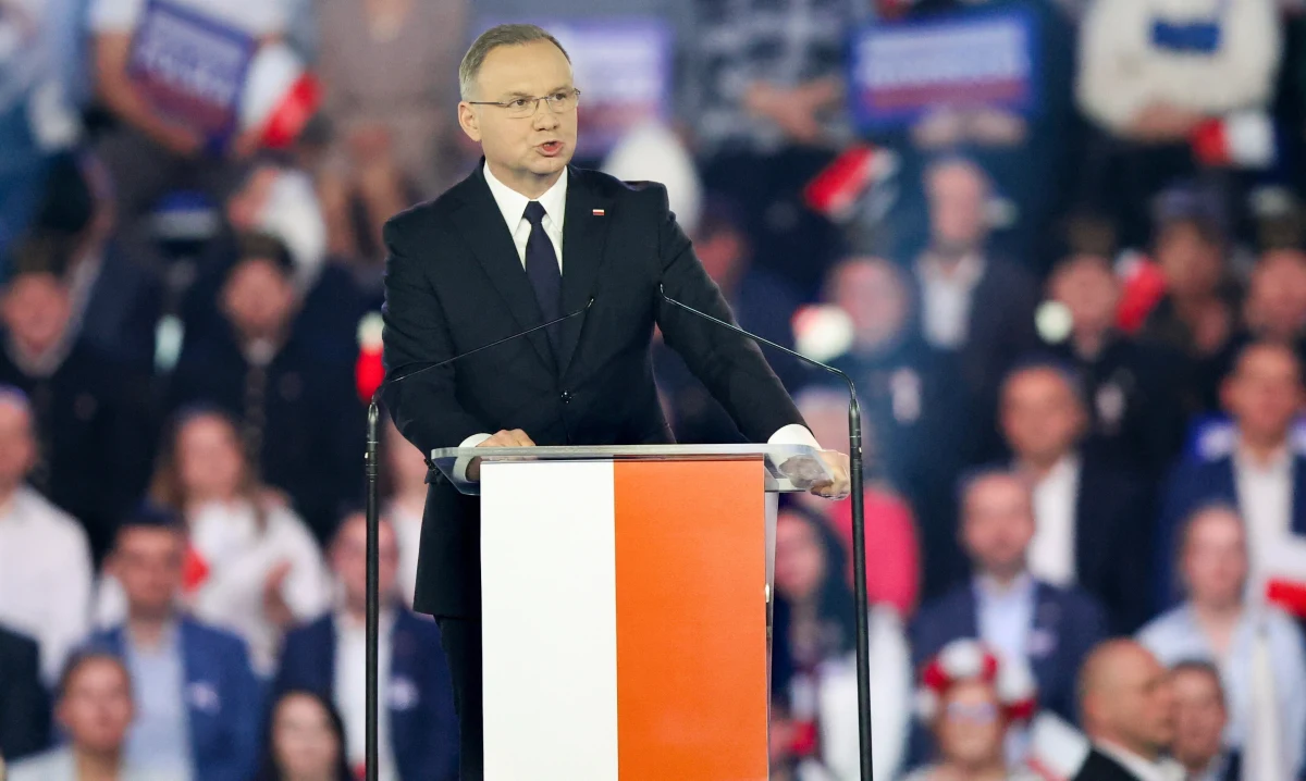 Karol Nawrocki ze wsparciem prezydenta. Andrzej Duda - jako gość specjalny - zabrał głos na trwającej w Łodzi konwencji wyborczej popieranego przez Prawo i Sprawiedliwość kandydata na prezydenta.