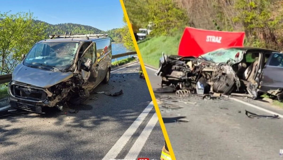 Tragedia na drodze krajowej nr 75 w Będzieszynie pod Czchowem. W wyniku zderzenia samochodu osobowego z busem zginęła około 50-letnia kobieta, a kilka kolejnych osób zostało rannych. Na miejscu natychmiast pojawiły się służby ratunkowe, w tym śmigłowiec LPR. Droga jest całkowicie zablokowana, a policja wyjaśnia okoliczności tego dramatycznego wypadku.