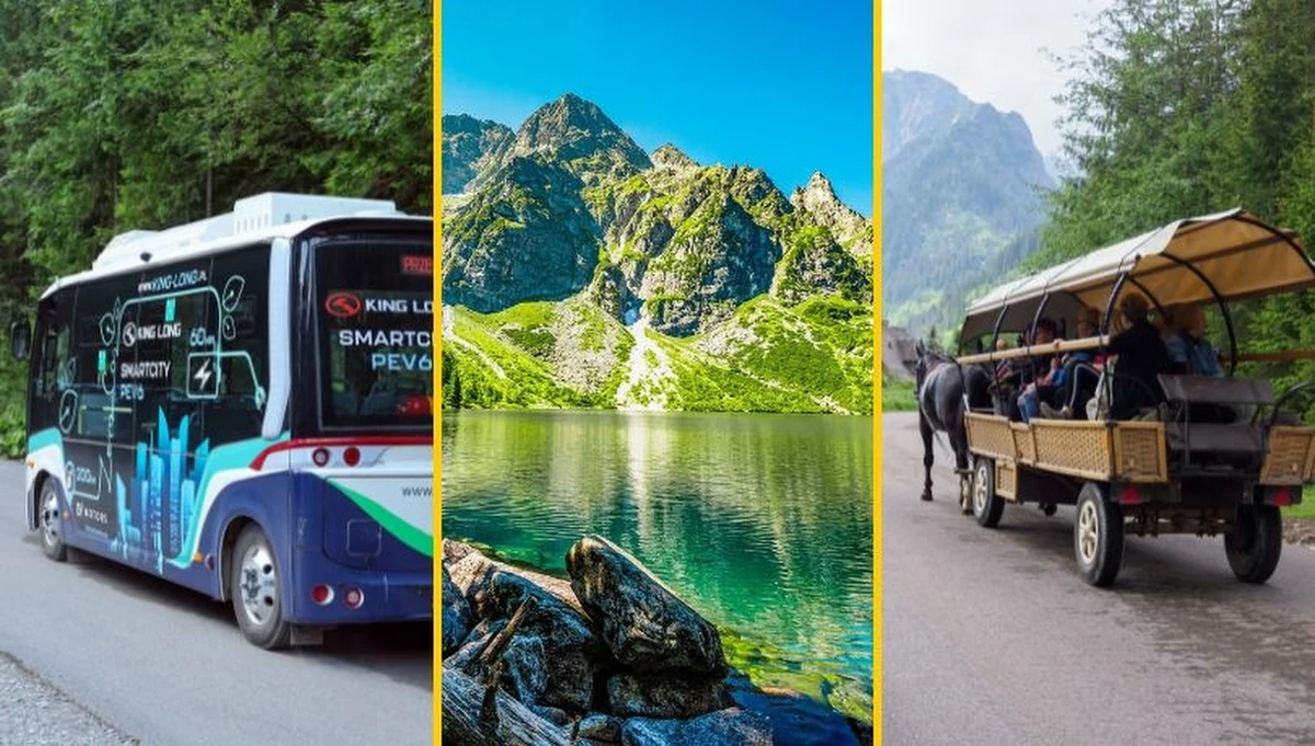 Elektryczne busy wyjadą w długi weekend majowy na drogę do Morskiego Oka - poinformował Tatrzański Park Narodowy. Przejazd w górę ma kosztować 100 lub 80 złotych. "Busy na odcinku Palenica-Włosienica będą jeździły bardzo powoli, żeby nie mijać się z wozami konnymi i nie tworzyć dodatkowego zamieszania na tej drodze" - zapowiedział dyrektor TPN Szymon Ziobrowski. Podkreślił, że przewozy "elektrykami" to pilotaż.