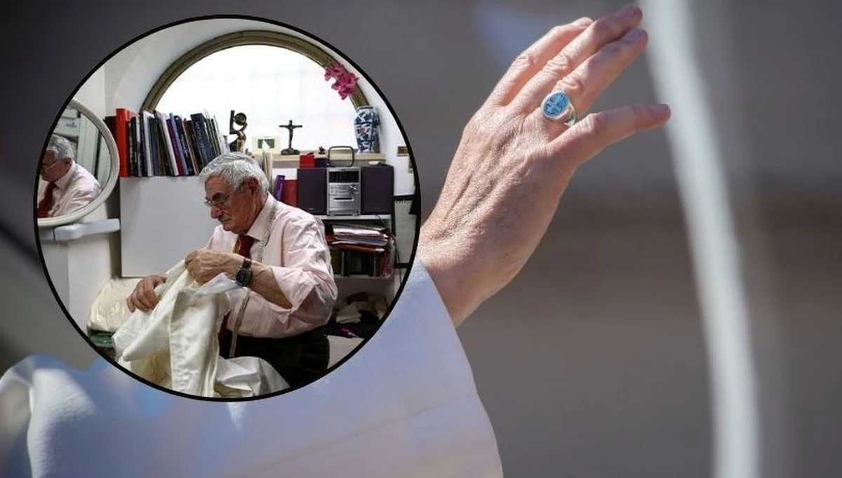 86-letni krawiec Raniero Mancinelli szyje sutannę dla nowego papieża, który zostanie wybrany podczas rozpoczynającego się 7 maja konklawe. Mały zakład krawiecki, który Mancinelli prowadzi z rodziną, znajduje się w uliczce Borgo Pio, tuż obok placu Świętego Piotra. Zobacz, jak powstają papieskie szaty. 