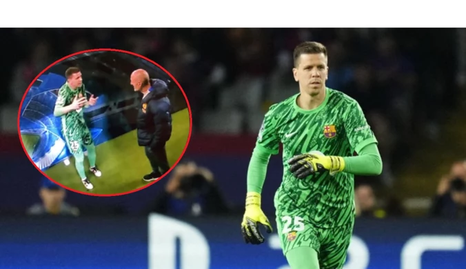 Tego nie było widać w telewizji. Kamery nagrały, z kim rozmawiał Szczęsny