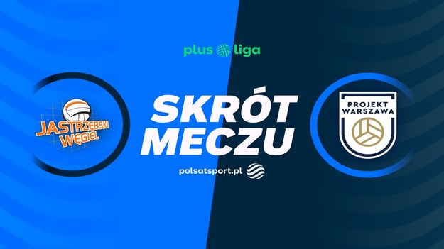 Skrót meczu JSW Jastrzębski Węgiel - PGE Projekt Warszawa.