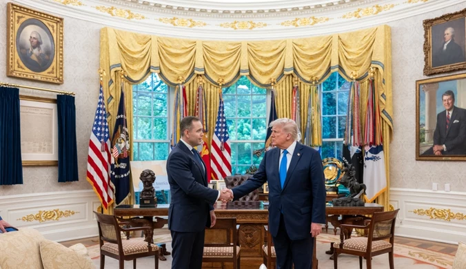 Trump przyjął Nawrockiego w Białym Domu. Lawina politycznych reakcji