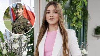 Szeremeta wskoczyła w wojskowy mundur. Przemówiła do rodaków