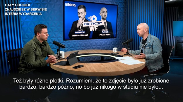 Rafał Trzaskowski zarzucił Karolowi Nawrockiemu, że na debacie w Końskich porzucił polską flagę, którą sam przyniósł. Początkowo PiS przedstawiało kilka scenariuszy, dlaczego tak się stało: zarzucając KO kradzież czy też porównując sytuację do zatknięcia flagi USA na Księżycu. To, iż biało-czerwony proporzec rzeczywiście pozostał na pulpicie Nawrockiego, udowadnia przypadkiem zdjęcie wykonane przez redaktora naczelnego Interii Piotra Witwickiego, który debatę współprowadził. W "Politycznym WF-ie" ujawnił on, w jaki sposób ta fotografia powstała.