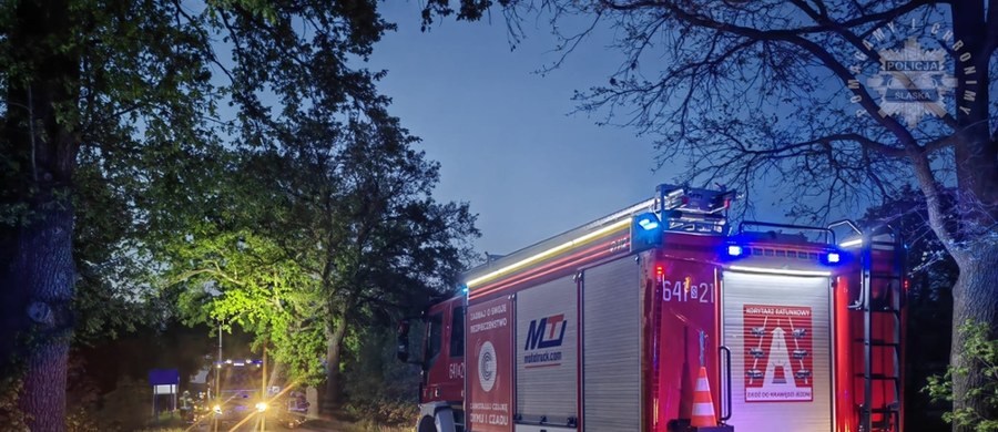 Do tragicznego wypadku doszło w piątkowy wieczór w Tychach przy ul. Mysłowickiej. Tam po uderzeniu w drzewo samochód stanął w płomieniach, w pożarze pojazdu zginął jego kierowca.