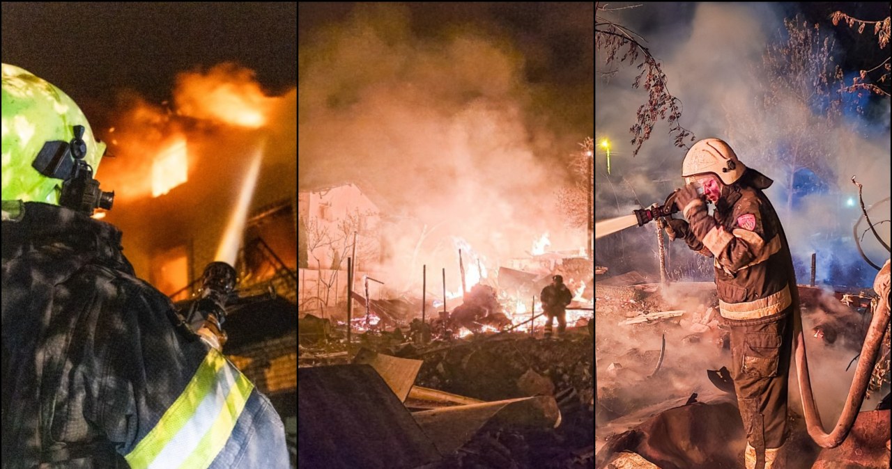 Nad Charków nadleciały rosyjskie drony. W mieście szalały pożary
