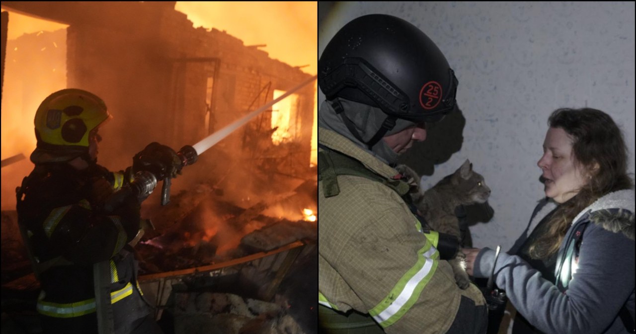 Nocny atak dronów na Kijów. Wśród rannych są dzieci