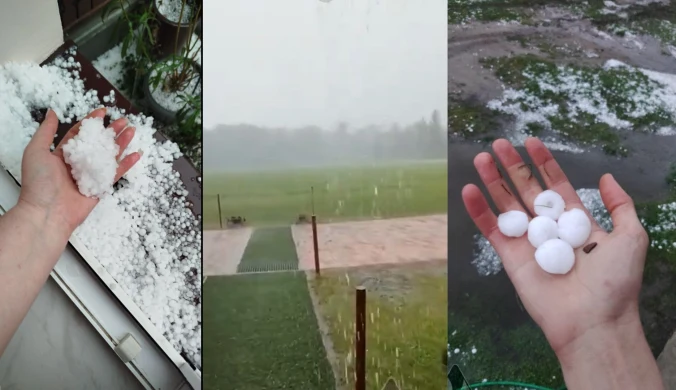 Ogrom zniszczeń po nawałnicach. Grad dziurawił dachy