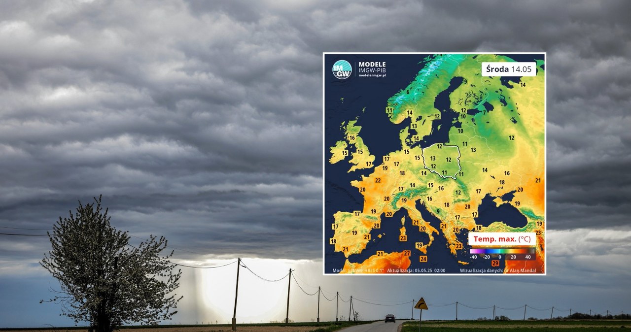Niebiesko na mapach. Wiemy, jak długo utrzyma się ochłodzenie
