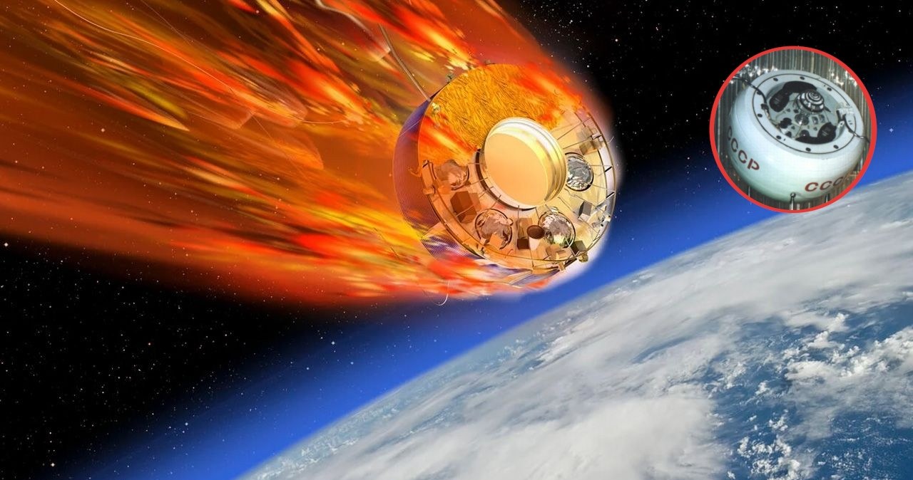 Radziecka sonda kosmiczna. Centralny punkt deorbitacji nad Polską