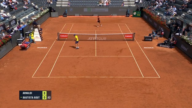 Skrót meczu Matteo Arnaldi - Roberto Bautista Agut.