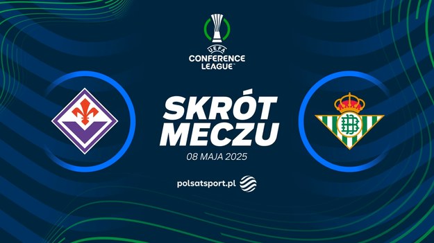 Skrót meczu Fiorentina - Real Betis.
Pełne mecze Ligi Konferencji obejrzeć można w kanałach sportowych Polsatu.