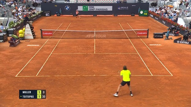 Skrót meczu Alexandre Muller - Stefanos Tsitsipas.