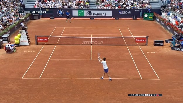 Skrót meczu Cameron Norrie - Daniil Medvedev.