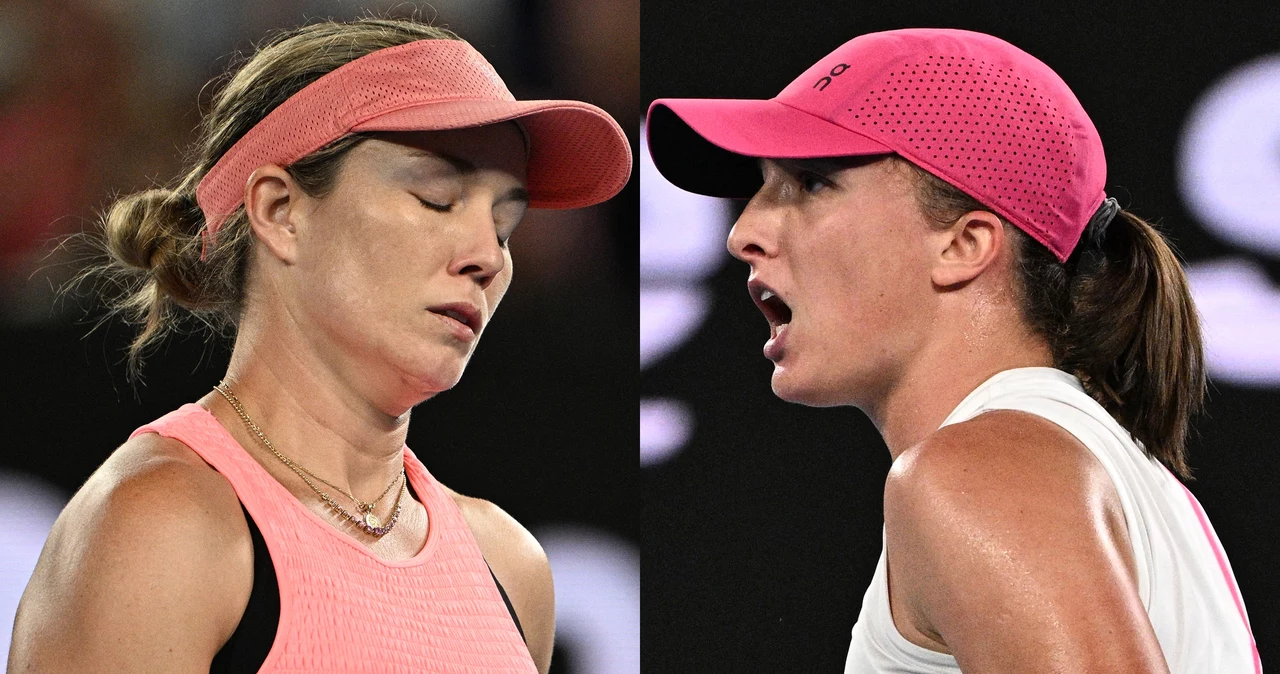 Iga Świątek i Danielle Collins stoczyły pasjonujący pojedynek podczas Australian Open 2024