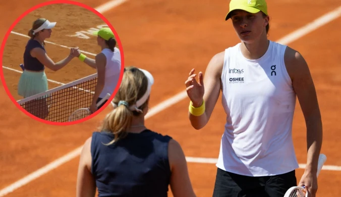 Nagrali gest Collins po pokonaniu Świątek. Wymowne