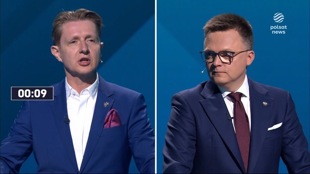 Debata przedwyborcza ze wszystkimi kandydatami na prezydenta. Poruszone zostały dwa bloki tematyczne: polityka krajowa i polityka zagraniczna. W nich między innymi bezpieczeństwo Polski, polityka zagraniczna i wewnętrzna, gospodarka, wartości wyznawane przez kandydatów, wizja przyszłości państwa. Kolejna część debaty to pierwsze pytania i odpowiedzi wzajemne kandydatów. - Oto stoi tutaj zlepek briefów, sondaży, wytwór laboratorium politycznego - mówił Nawrocki wskazując na Trzaskowskiego. - Media publiczne są narzędziem w rękach Rafała Trzaskowskiego - Bartoszewicz. Zandberg do Trzaskowskiego: Obiecywaliście, że skończycie z "koryciarstwem", tym co dzieje się w spółkach Skarbu Państwa,  Oszukaliście ludzi. Trzaskowski: Miał pan szansę być w rządzie i walczyć ze wszystkimi patologiami. - Ludzie, którzy nie płacą alimentów powinni być ścigani z całą mocą państwa polskiego - Mentzen. - Nie podjęliśmy wystarczająco misji "odkolesiowania" spółek Skarbu Państwa i uzdrowienia mediów publicznych - mówił Hołownia.
