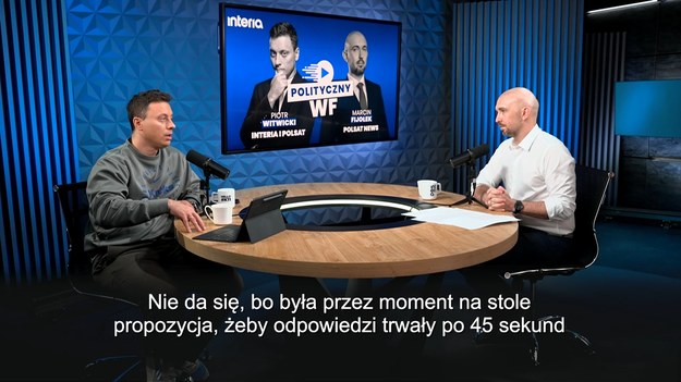 W "Politycznym WF-ie" Piotr Witwicki, który z ramienia Polsat News współprowadził poniedziałkową debatę prezydencką, uchyla rąbka tajemnicy, jak to telewizyjne wydarzenie wyglądało od kulis. W rozmowie z Marcinem Fijołkiem zastanawiają się również, czy starcie kandydatów musiało trwać tak długo - niemal cztery godziny. Zobacz fragment podcastu Interii.
 