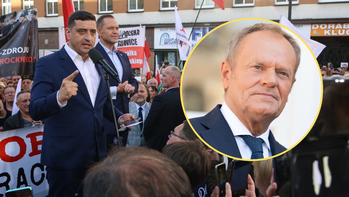Simion u Nawrockiego. Tusk komentuje, Rumun odpowiada
