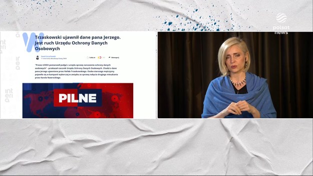 Joanna Mucha z Polski 2050 odniosła się do wyborów prezydenckich i afer, które zostały nagłośnione zaledwie kilka dni przed głosowaniem. Skrytykowała Rafała Trzaskowskiego za ujawnienie danych pana Jerzego i wskazania, w którym domu pomocy społecznej przebywa. Podkreśliła, że mimo wszystko jest to tylko "błąd, który nie zaważy na kampanii prezydenckiej". - To jest błąd. Niepotrzebny. Na pewno nie jest to kwestia decydująca w tej kampanii wyborczej. Decydującą kwestią jest to, że okazało się, że Karol Nawrocki jest oszustem - powiedziała Joanna Mucha.