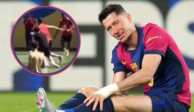 Incydent na treningu Barcelony. Lewandowski w roli głównej. Wszyscy nagle zamarli