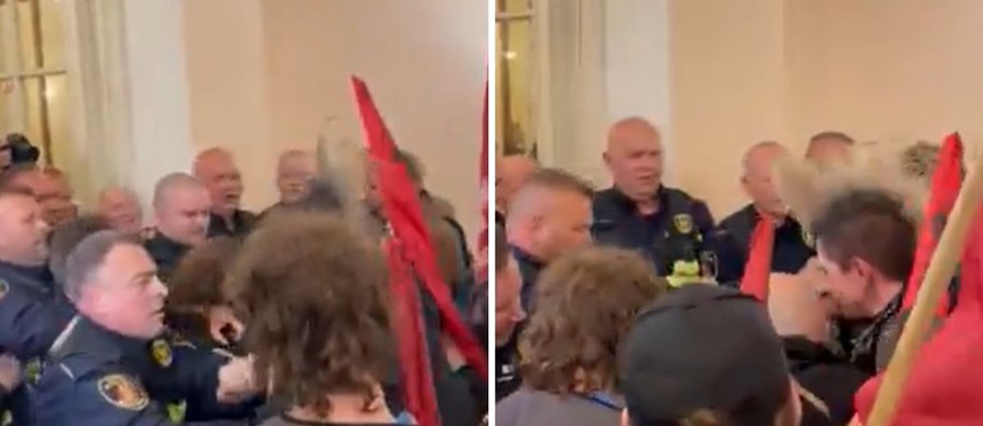 Awantura i przepychanki podczas obrad nadzwyczajnej sesji rady Warszawy. W trakcie posiedzenia miała odbyć się debata dotycząca kontrowersyjnej sprzedaży kamienicy przy ulicy Marszałkowskiej 66. Na wniosek radnych KO sesja została przerwana. Będzie kontynuowana 5 czerwca po wyborach prezydenckich.