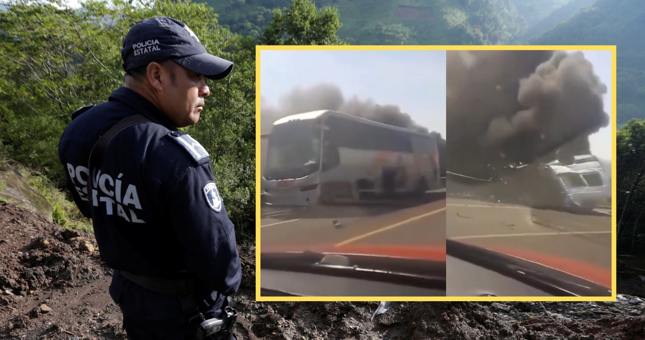 Kłęby dymu na autostradzie w Meksyku. Fatalny wypadek, nie żyje 21 osób