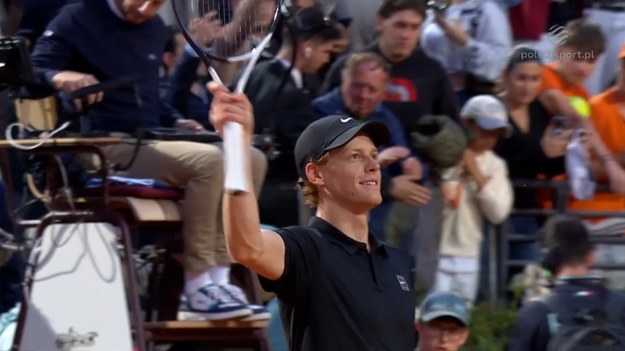 Skrót meczu Jannik Sinner - Casper Ruud.
