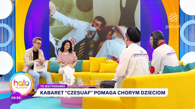 Tomasz Nowaczyk i Wojciech Kowalczyk z Kabaretu Czesuaf nie tylko bawią publiczność na scenie, ale też przynoszą radość dzieciom w szpitalach jako medyczni klauni. Ich działalność w ramach organizacji Czerwone Noski rozpoczęła się dziesięć lat temu dzięki inspiracji od Jima Williamsa. Przygotowanie do roli clowna medycznego wiązało się z intensywnym szkoleniem i zdobyciem odpowiednich certyfikatów. Dzięki swojej pracy mogą nie tylko wywoływać uśmiech, ale również stanowić ulgę w codziennych zmaganiach małych pacjentów. Sama rola klowna pozwala im spojrzeć na dziecko jako na osobę, nie na jego chorobę, co według Tomasza i Wojciecha jest kluczowe dla sukcesu ich misji.