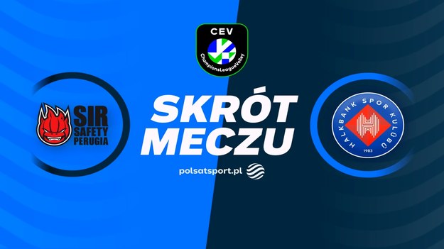 Skrót meczu Sir Susa Vim Perugia - Halkbank Ankara.