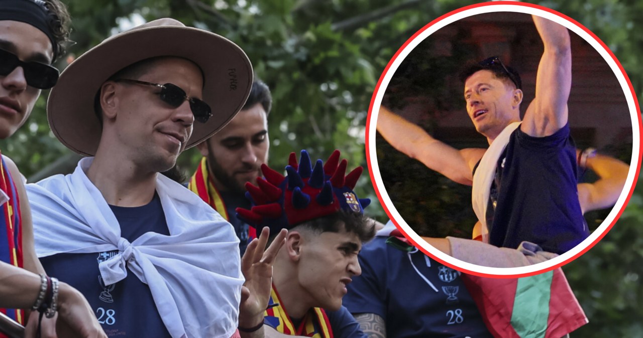 Hit - polski hymn na fecie Barcelony. Show Lewandowskiego i Szczęsnego