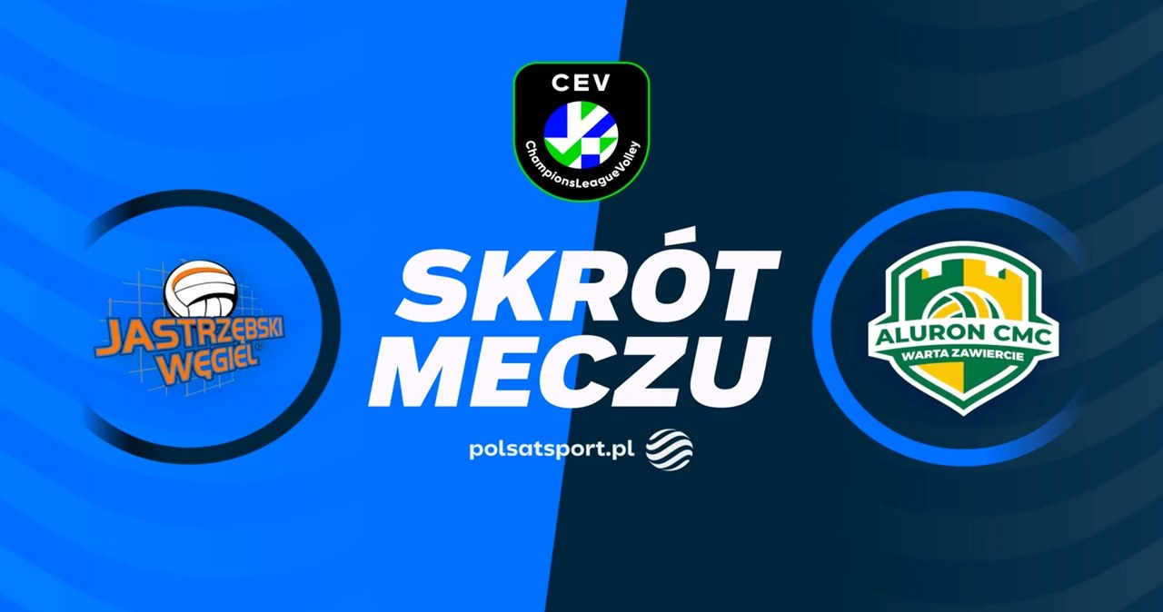Jastrzębski Węgiel - Aluron CMC Warta Zawiercie. Skrót meczu