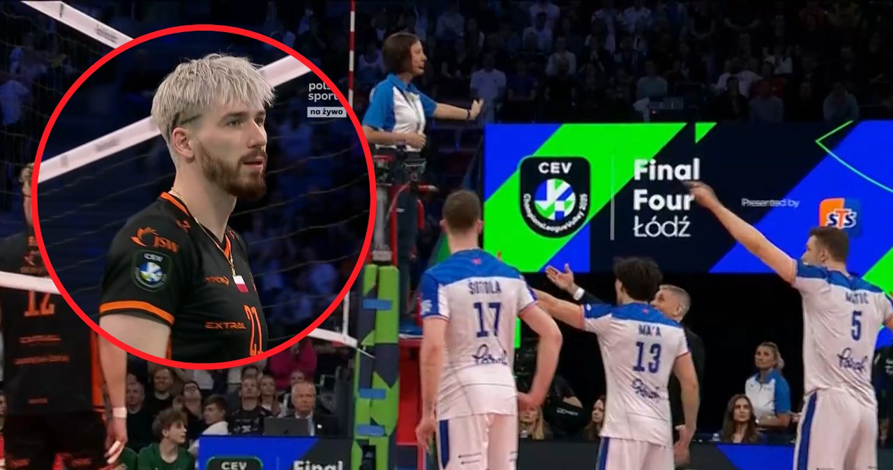 Awantura pod siatką w meczu o medal Ligi Mistrzów. Tomasz Fornal aż łapał się za głowę
