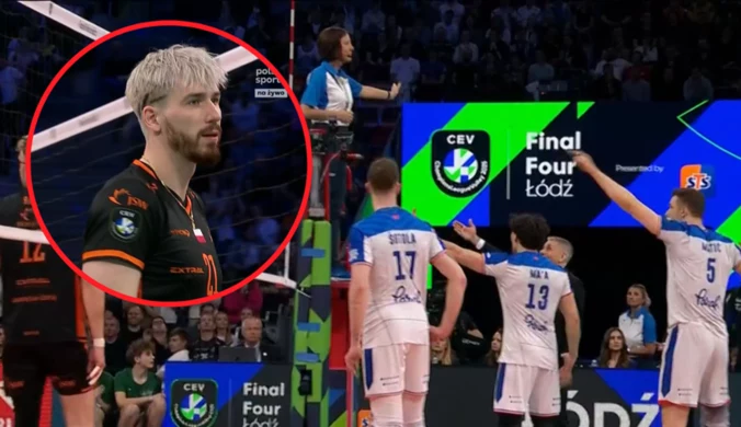 Awantura pod siatką w meczu o medal Ligi Mistrzów. Tomasz Fornal aż łapał się za głowę