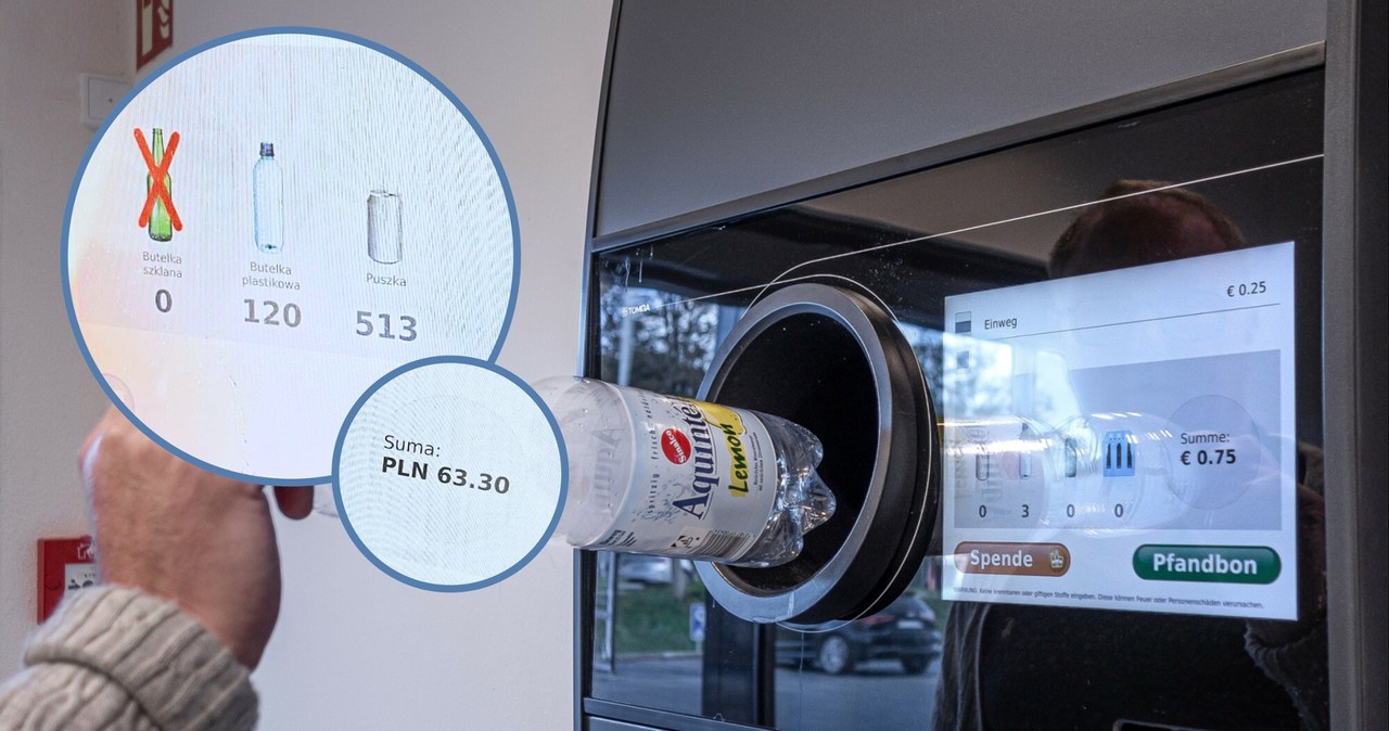 Oddali butelki w automacie Lidla. W Niemczech zarobiliby znacznie więcej