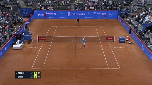 Skrót meczu Jan-Lennard Struff - Justin Engel.
